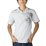 Stranded Wing Skull Polo - Gray
