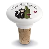 Taste of Purrfection Cute Cat Ceramic Bottle Stopper