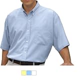 Jonathan Corey Short Sleeve 60/40 Oxford Dress Shirt - (0663JC)