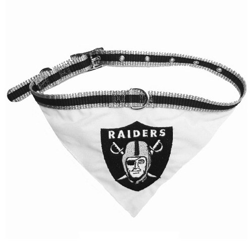 Pets First Oakland Raiders Pet Bandana Collar Small