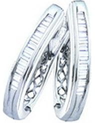 0.50CTW DIAMOND LADIES FASHION HOOPS