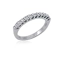 White Diamond Band Ring