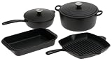 Le Creuset 6 -Piece Classic Set, Satin Black