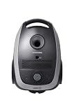 Samsung VCC61H0H3A/XEG Bodenstaubsauger mit Beutel / 360 Watt / silber grau metallic / HEPA 12 Filter / Motorfilter / Hartbodenb�rste