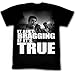 Muhammad Ali T-shirt Adult Grimace Black Tee
