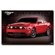 Ford Mustang (Red) Art Poster Print - 22x34