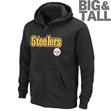 Pittsburgh Steelers Big & Tall Classic Heavyweight II Full-Zip Hooded Sweatshirt