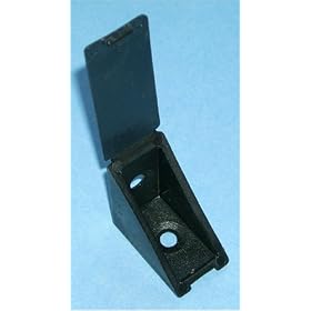 Black Concealed Brace 1-1 4 X 1-1 4 X 1-3 4 (4 Pc) #1655bk by