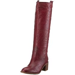 Buffalo 408-12708 brushed pig skin, Damen Stiefel, rot, (wine 19), EU 39