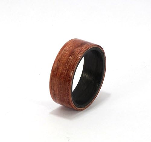 Carbon and Bentwood Ring- Cedro Wood