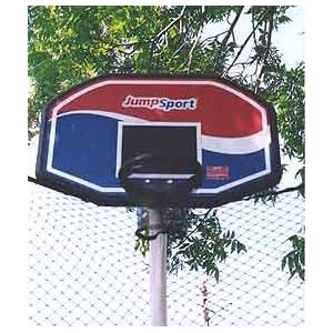 Texas Trampoline - JS-PROFLEX - Pro Flex Trampoline Basketball Set - Red and Blue by 