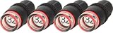 Set of 4 Automatic Tire Pressure Indicator Valve Safety Caps - 36 PSI - Check Air Pressure with Quick Glance!