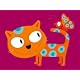Posters: Kids World Poster Art Print - Close Friends: Cat And Butterfly, Choux (16 x 12 inches)