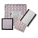 SwaddleDesigns Swaddle Designs Baby Gift Set with Swaddling Blanket,Baby Lovie and Set of Burpies in Clear Plastic Box-Pink Mod Circles