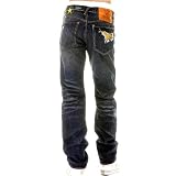 Yoropiko Fujitsu washed denim jeans YORO3972