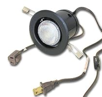 50W Halogen Light, Clip Mount with Flange & Switch