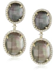 Phillips Frankel "Metamorphosis" Black Mother-Of-Pearl Diamond Earrings