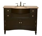 45 Bathroom Furniture Travertine Top Single Sink Vanity Cabinet 717T