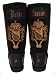 Womens Winter Fleece Warm Lined Snow Tattoo Boots Passion Pride Black/Gold