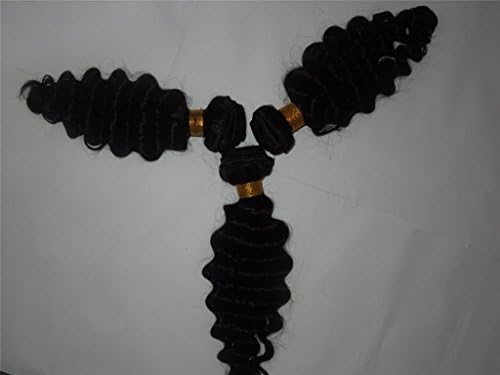 HairPR Hair 3 Bundles Hair Weft Virgin Hair 100% Human Chinese Hair Weave 10 Inches-28 Inches Natural Color 300 Gram Deep Wave