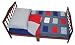 American Baby Company Percale 4 Piece Toddler Bed Set, Primary Patch