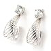 Sterling Silver / Platinum or 18K Vermeil White Zircon Studs & Jackets