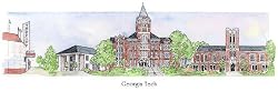 Georgia Tech University - Collegiate Sculptured Ornament
