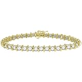 Diamond Tennis Bracelet 2 Carat (ctw) in 10K Yellow Gold