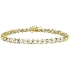 Diamond Tennis Bracelet 2 Carat (ctw) in 10K Yellow Gold by