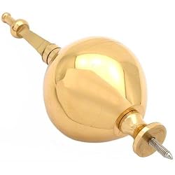 Brass Round Finial Spire Clock Repair Part 4 1/4" New