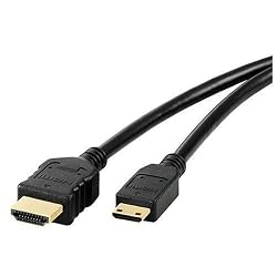 6FT Mini-HDMI to HDMI Cable for SONY HDR-SR12 camcorder