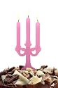 Fred Candelabra Candle - Pink