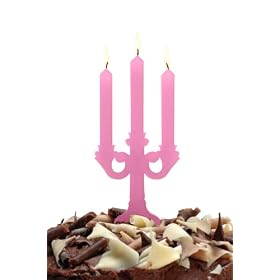 Fred Candelabra Candle - Pink by FRED