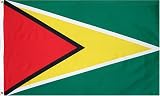 Guyana National Country Flag  3 Foot By 5 Foot Polyester New