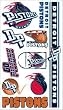 Detroit Pistons Temporary Tattoos - SET OF 6 - Sports Merchandise