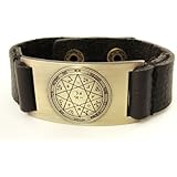 Protection Seal of Solomon Bracelet, Leather, Adjustable