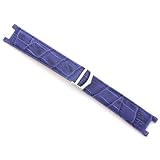 Blue Genuine Leather Band 20mm