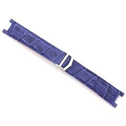 Blue Genuine Leather Band 20mm