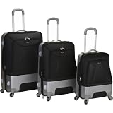 Rockland Luggage Rome Polycarbonate 3 Piece Luggage Set