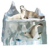 Seal & Sea Lions On Ice - Collectible Figurine Statue Sculpture Figure