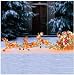Lighted Santa and Sleigh Christmas Outdoor Decoration