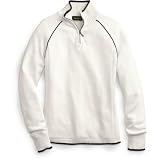 Tipped Half-Zip Mockneck Sweater