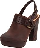 FRYE Women's Naiya Harness Clog,Chocolate,8 M US