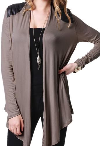 11 FOXY Womens Draped Open Front Cardigan