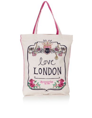 Accessorize Womens Love London Shopper Bag