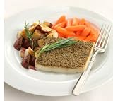 Herb Crusted Halibut w/Rosemary Potatoes & Baby Carrots