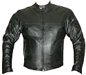 MOTORCYCLE RACING CE ARMOR LEATHER Jacket 46 Black BIKE