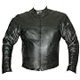 MOTORCYCLE RACING CE ARMOR LEATHER Jacket Black BIKE
