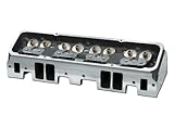 IMAGE OF Dart 11510020P SBC PRO1 64cc Angled Plug 2.05/1.60 Bare Small Platinum Cylinder Head