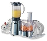 Kenwood FP186 450W chrome compact food processor with liquidiser